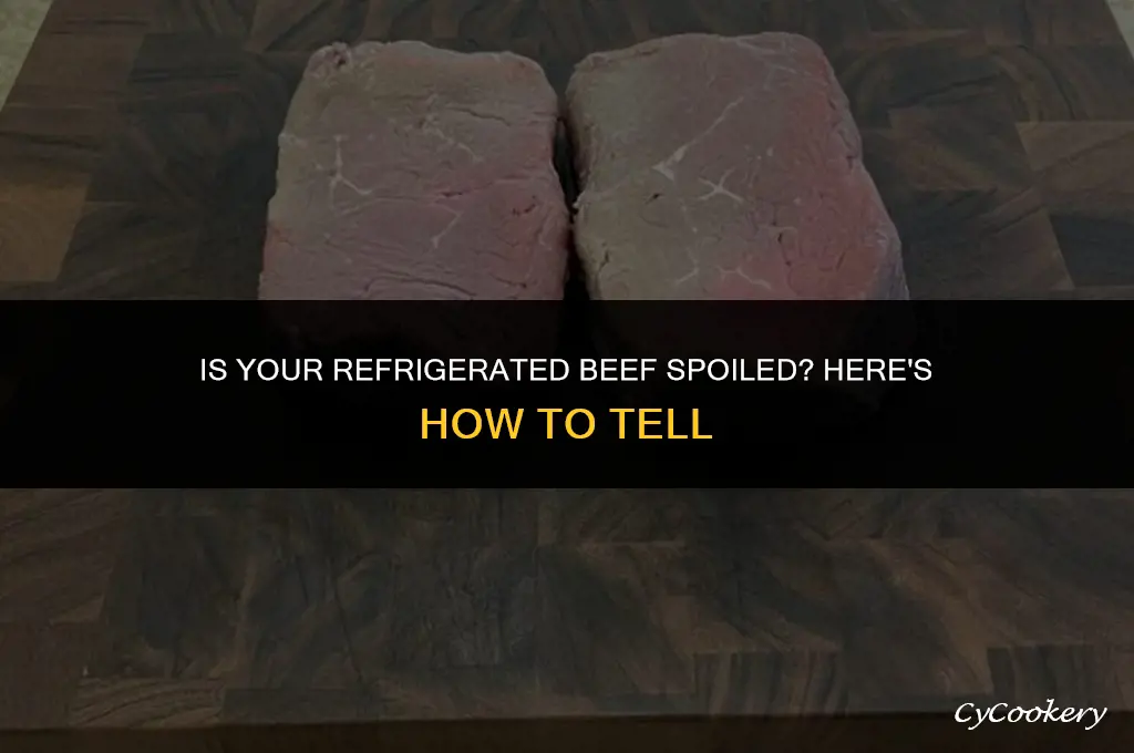 how to tell if refrigerated beef is bad