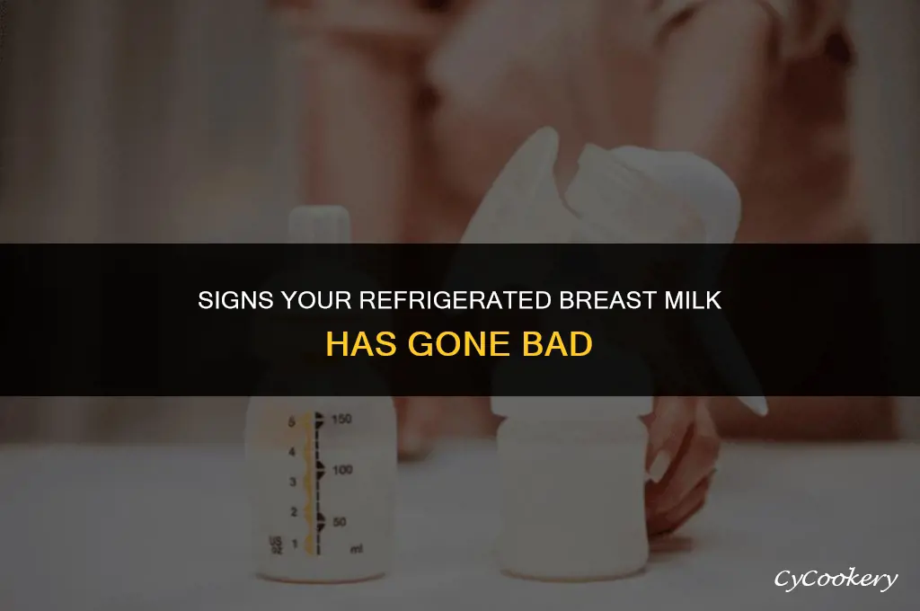 how to tell if refrigerated breast milk is bad