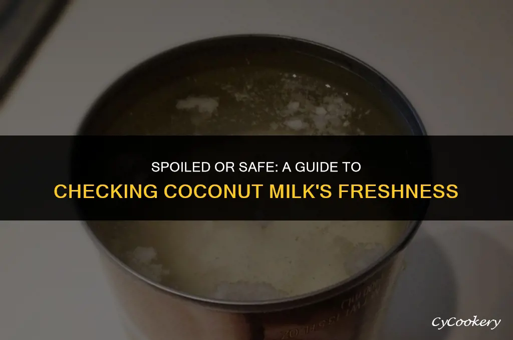 how to tell if refrigerated coconut milk is bad