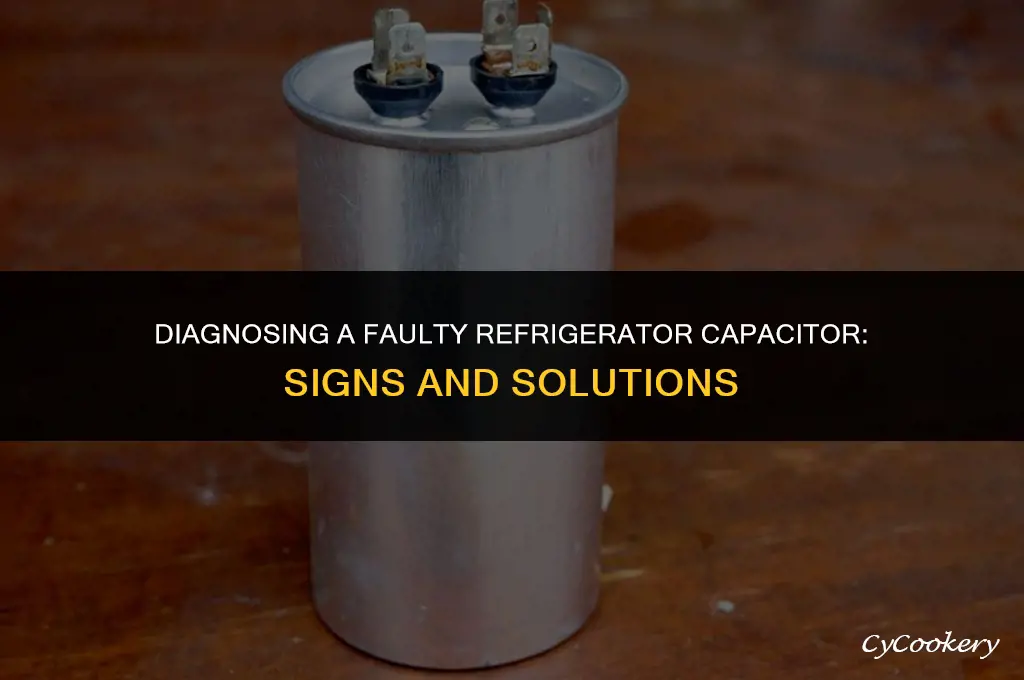 how to tell if refrigerator capacitor is bad