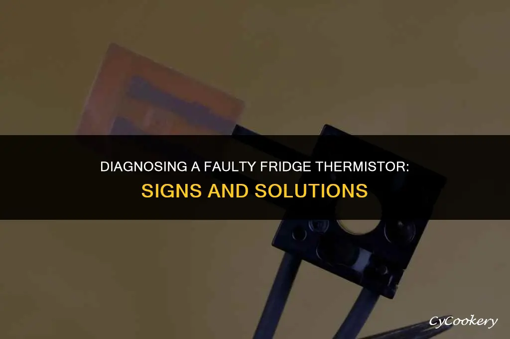 how to tell if refrigerator thermistor is bad