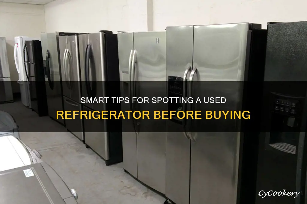 how to tell if refrigerator used buying
