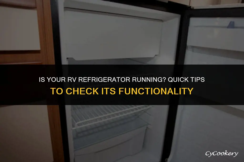 how to tell if rv refrigerator is working