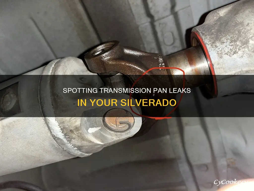 how to tell if transmission pan is leaking on silverado