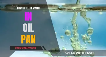 Checking for Water in Your Oil Pan