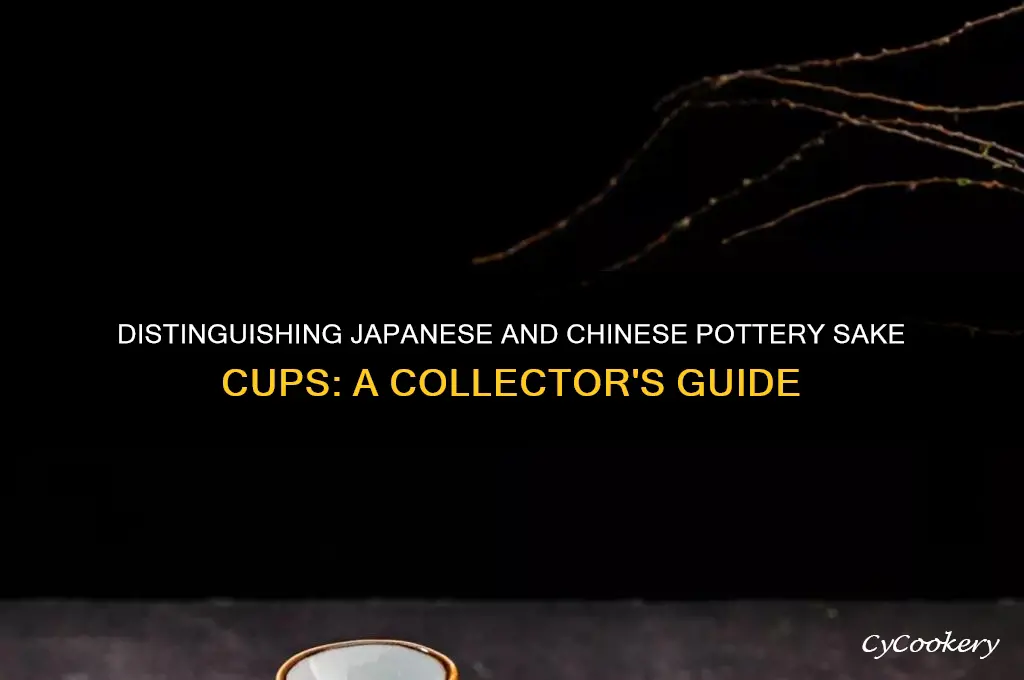 how to tell japanese from chinese pottery sake cups
