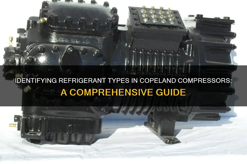 how to tell refrigerant type copeland compressor