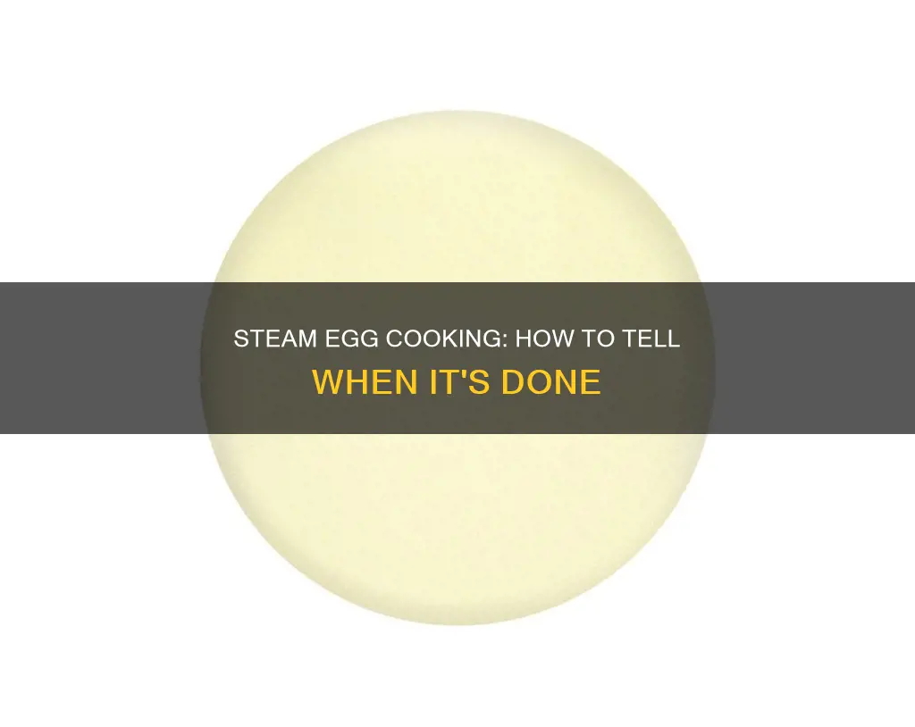 how to tell steam egg is cook