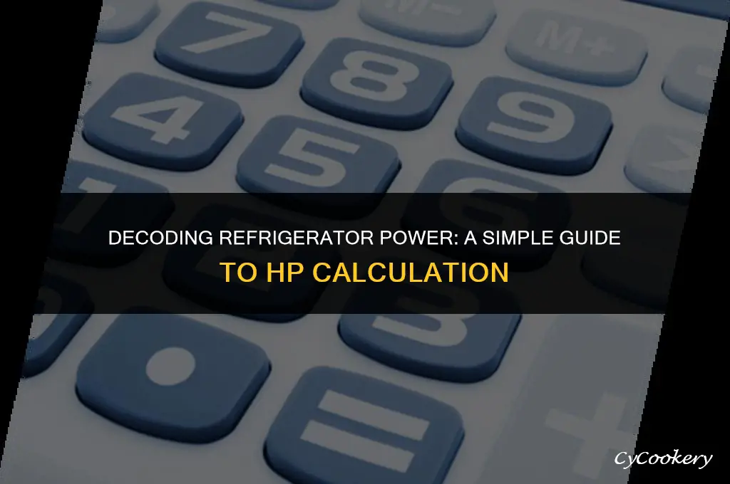 how to tell the hp of a refrigerator