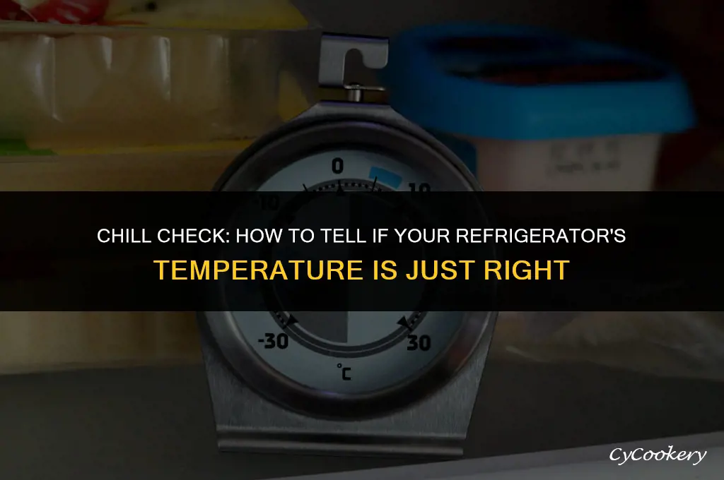 how to tell the temperature of your refrigerator