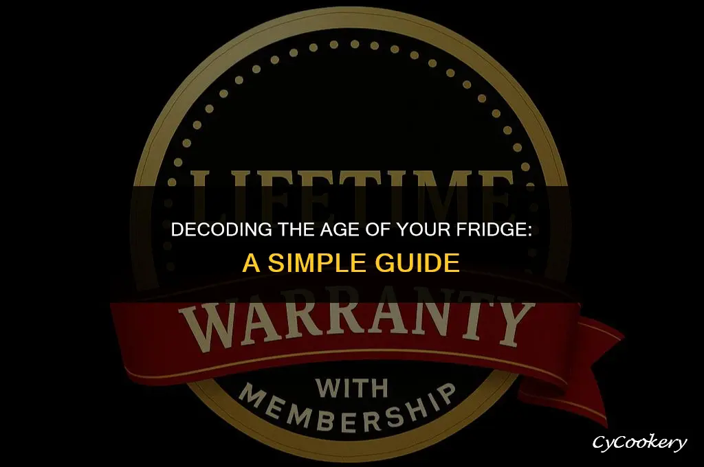 how to tell the year of a refrigerator