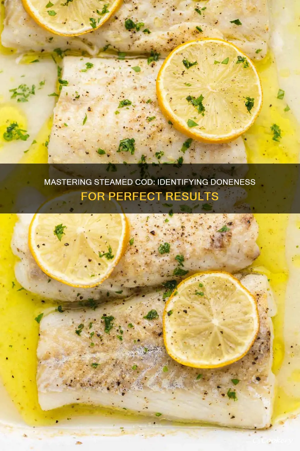 how to tell when steamed cod is cooked