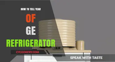 Identifying Your GE Refrigerator's Manufacturing Year: A Simple Guide