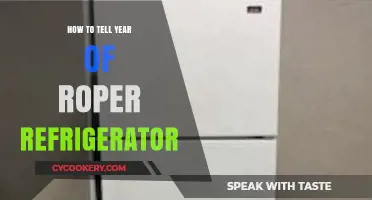 Identifying Your Roper Refrigerator's Manufacturing Year: A Simple Guide