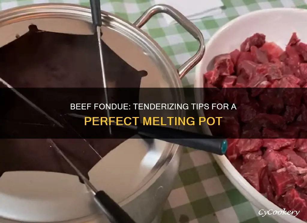 how to tenderize beef for fondue