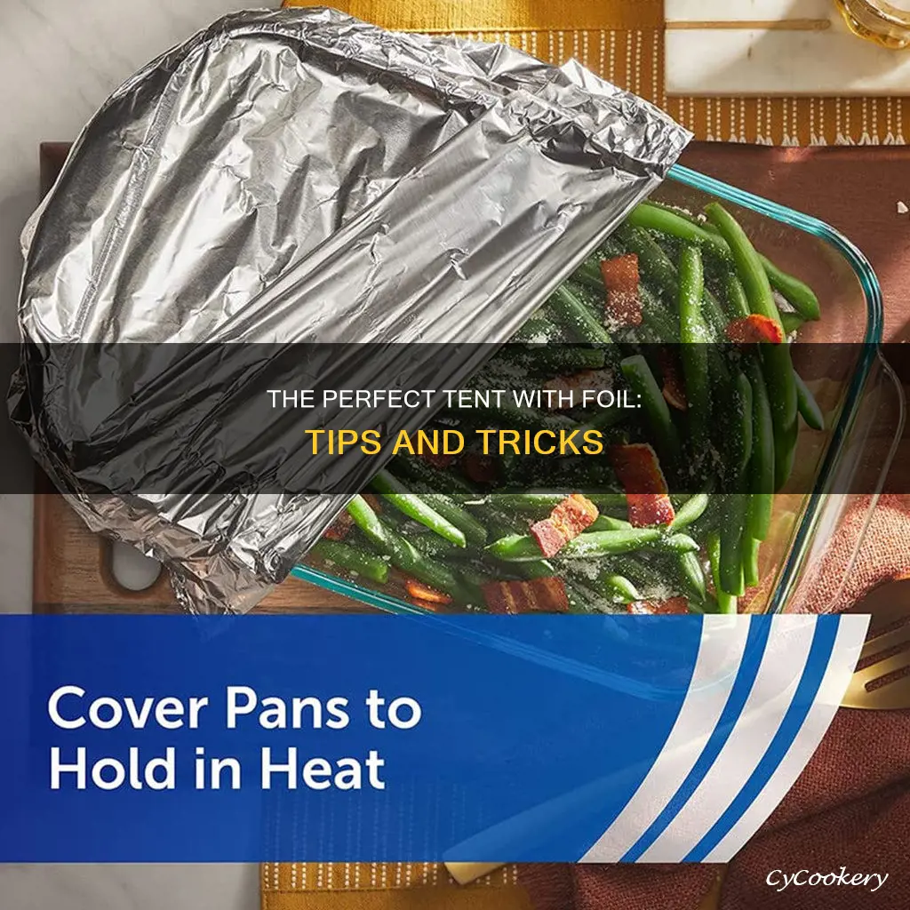 how to tent a pan with foil