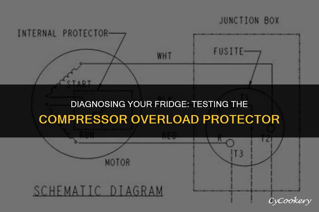 how to test a refrigerator compressor overload protector