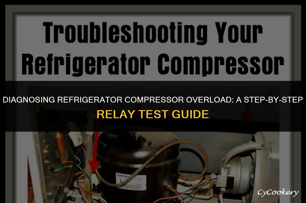 how to test a refrigerator compressor overload relay