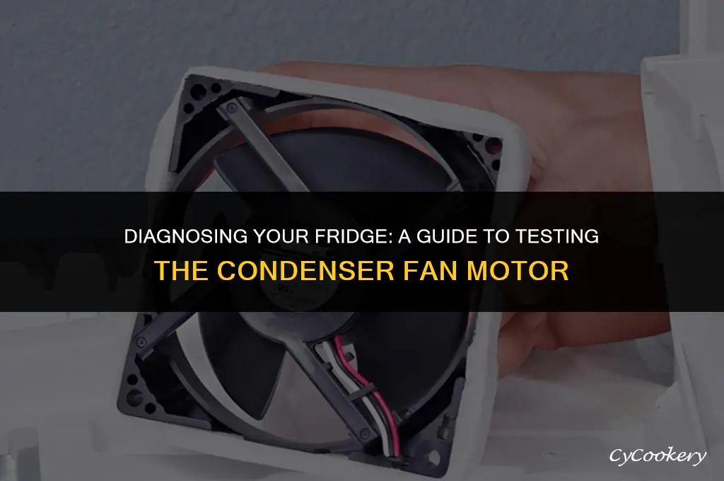 how to test a refrigerator condenser fan motor