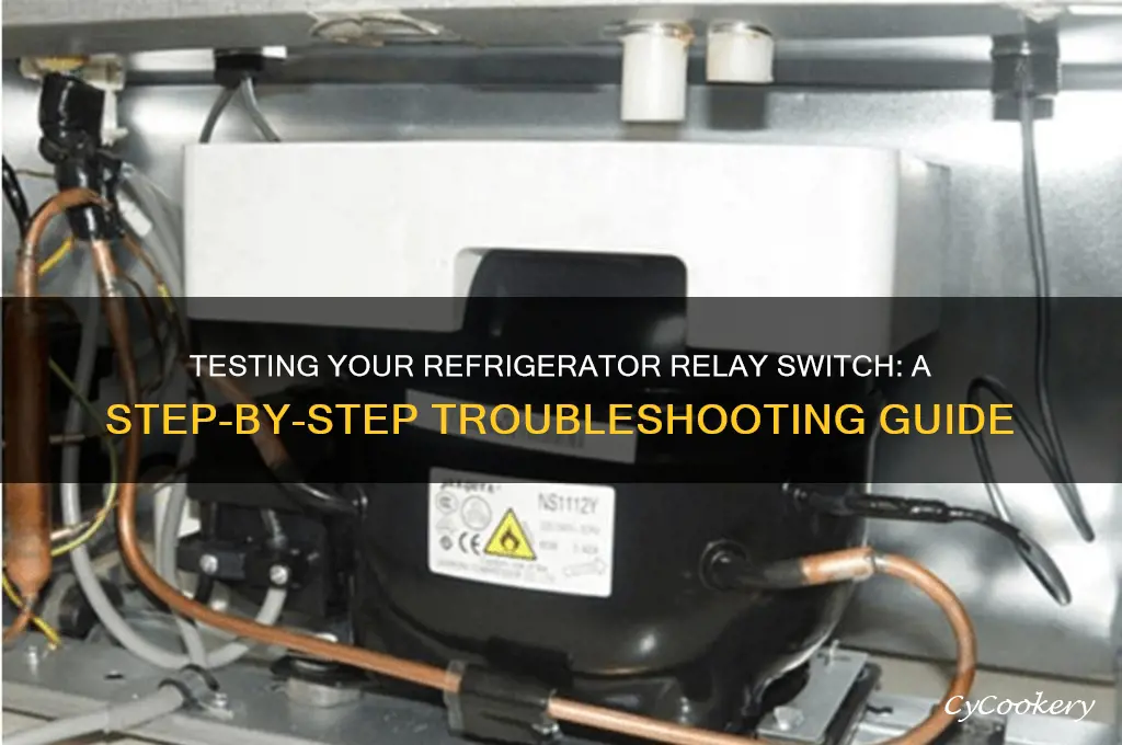 how to test a refrigerator relay switch