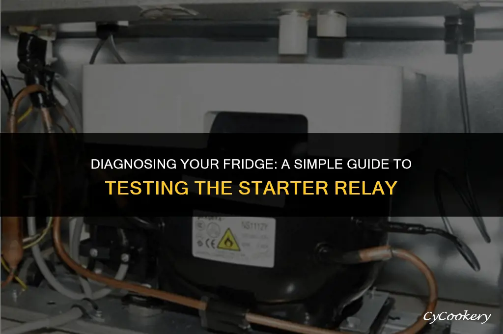 how to test a starter relay on a refrigerator
