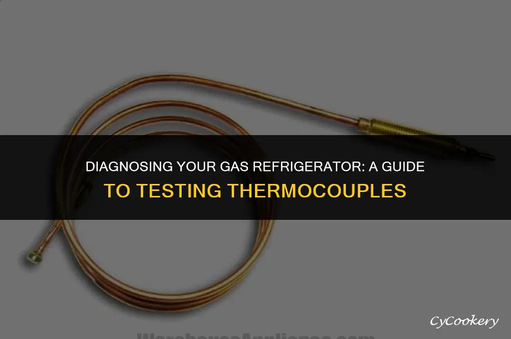 how to test a thermocouple on a gas refrigerator