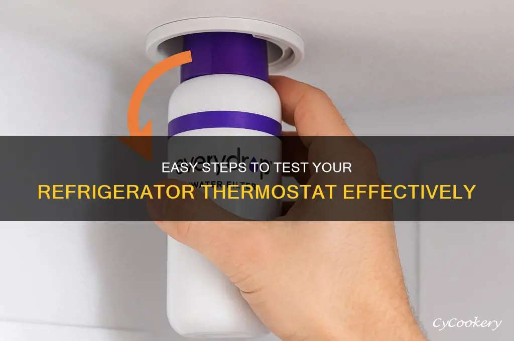 how to test a thermostat in a refrigerator