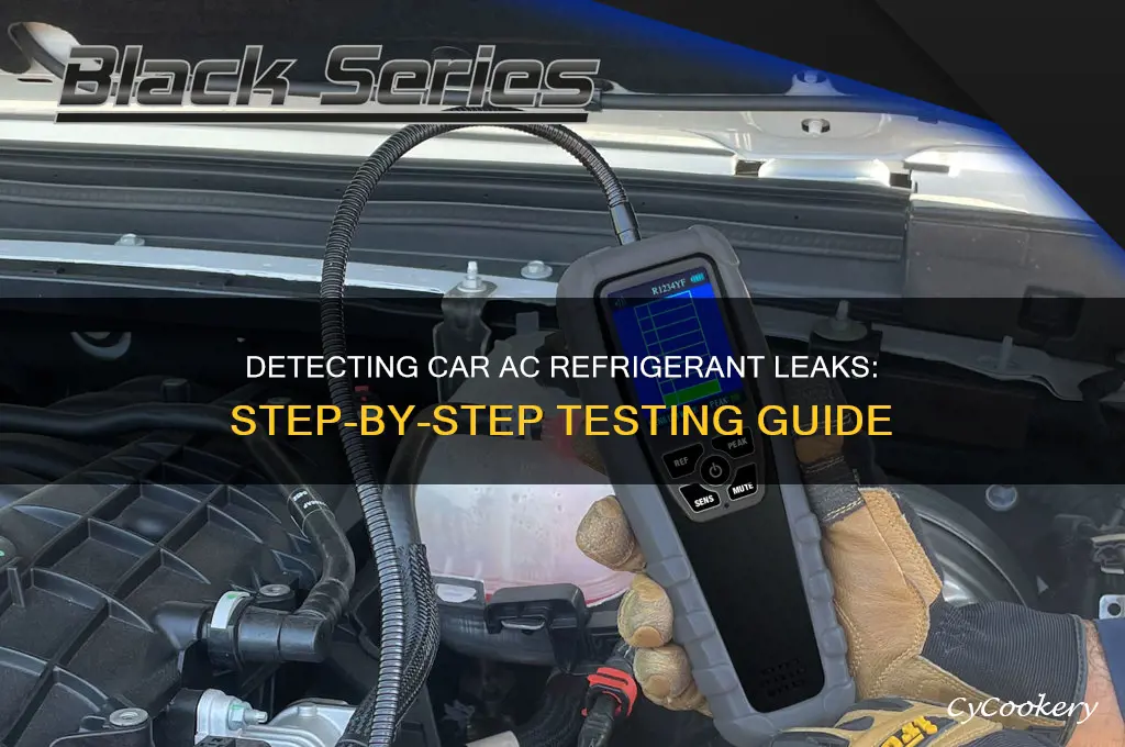 how to test car for refrigerant leaks