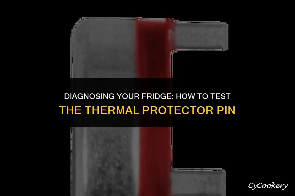 how to test if thermal protector pin in refrigerator