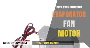Diagnosing and Testing Your LG Refrigerator's Evaporator Fan Motor