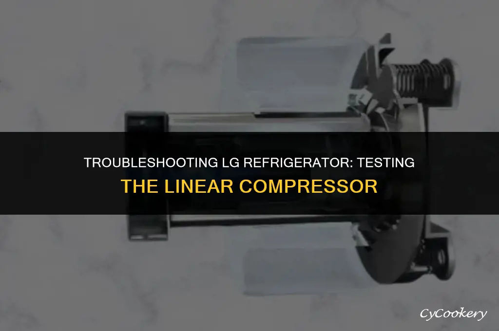how to test liener compressor on lg refrigerator