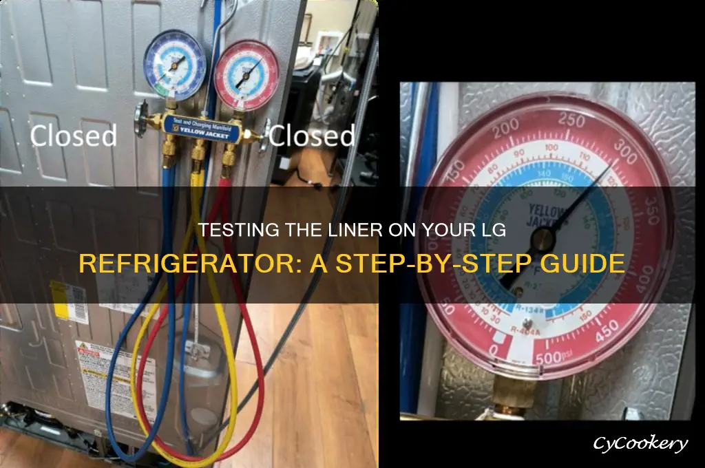 how to test liener on lg refrigerator