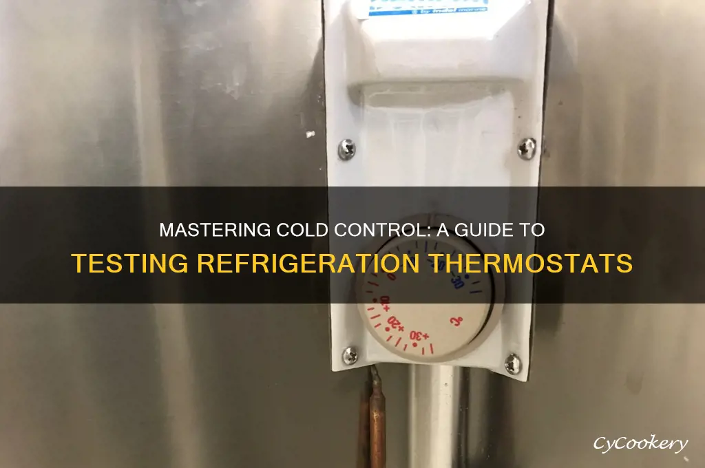 how to test refrigeration thermostats cold controls