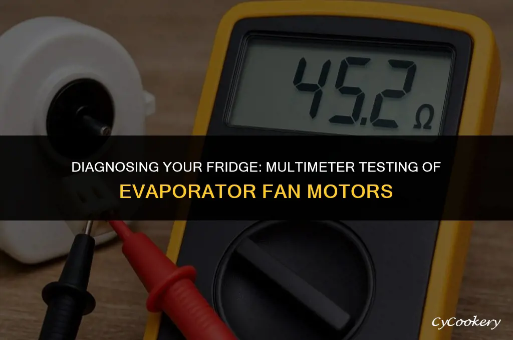 how to test refrigerator evaporator fan motor with multimeter