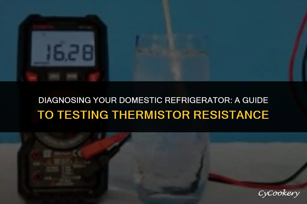 how to test resistance on a dometic refrigerator thermistor