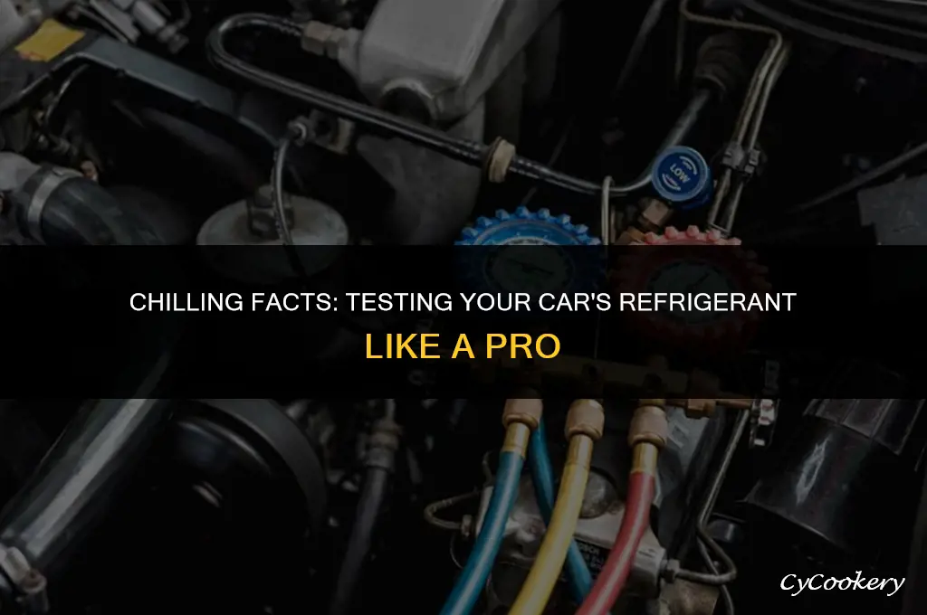 how to test the refrigerant in the car