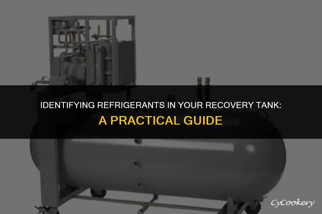 how to test which refrigerant in my recovery tank