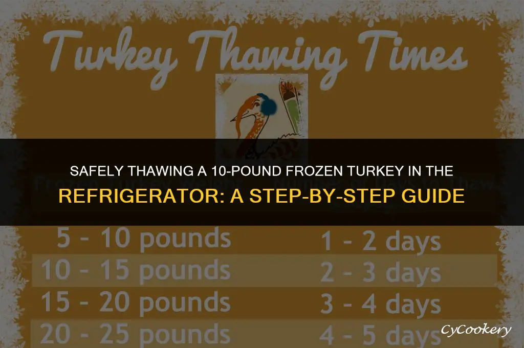 how to thaw 10 pound frozen turkey in refrigerator