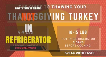 Efficient Thawing: A Dozen Turkeys Outside the Fridge