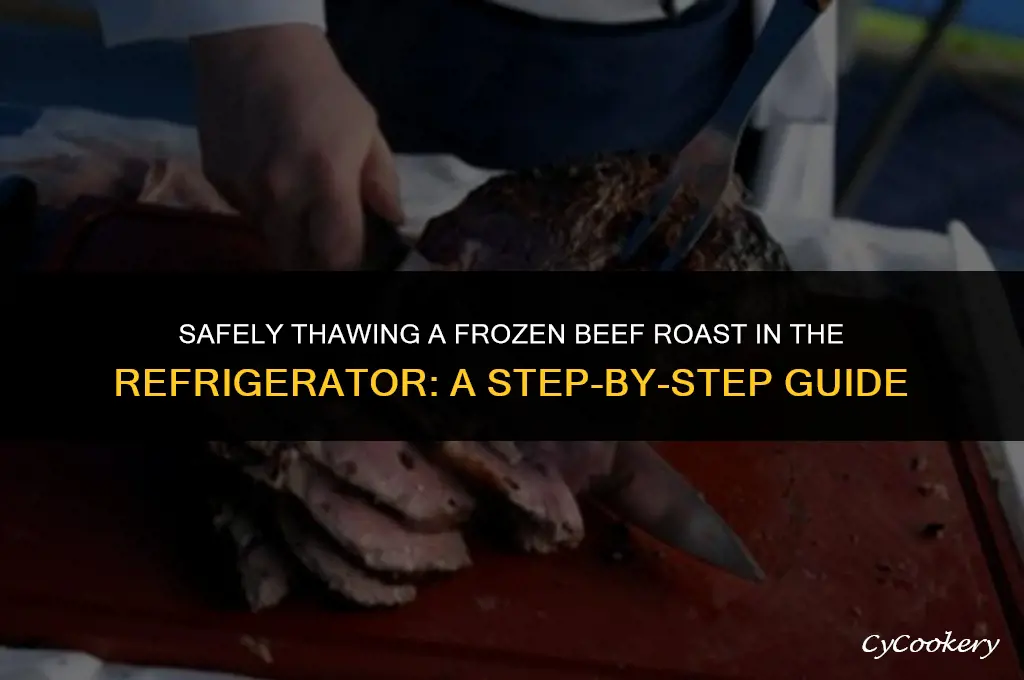 how to thaw a frozen beef roast in refrigerator
