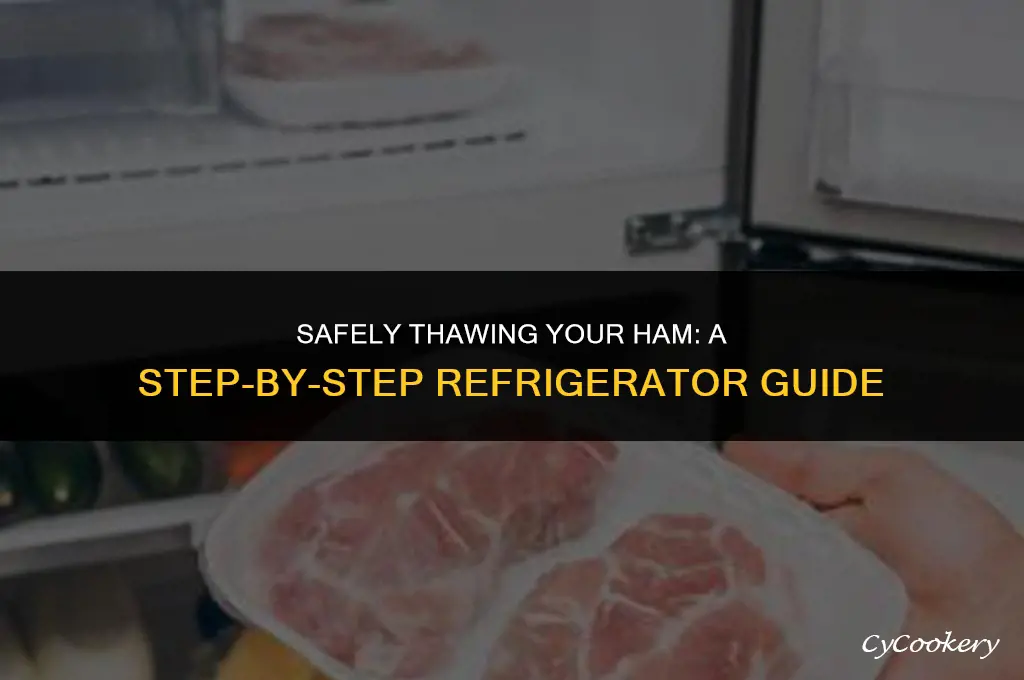 how to thaw a ham in the refrigerator