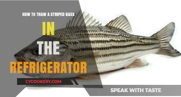Safely Thawing Striped Bass in Your Refrigerator: A Guide