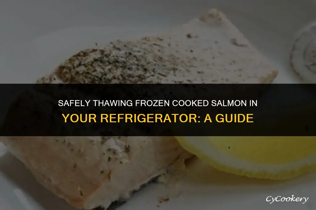 how to thaw frozen cooked salmon in the refrigerator