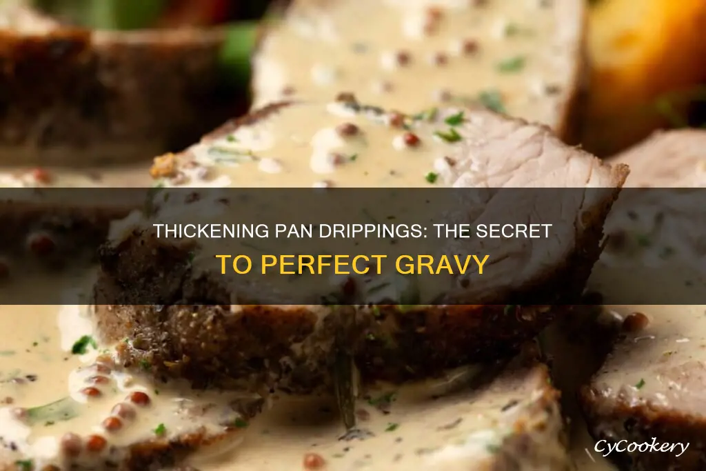 how to thicken pan drippings for gravy