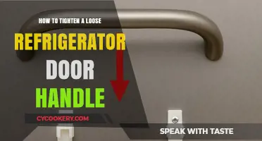 Easy Fix: Tightening Your Refrigerator Door Handle in Minutes