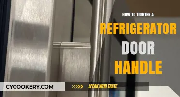 Quick Fix: Tightening Your Refrigerator Door Handle in Simple Steps