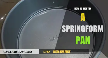 Tightening Your Springform Pan: A Step-by-Step Guide