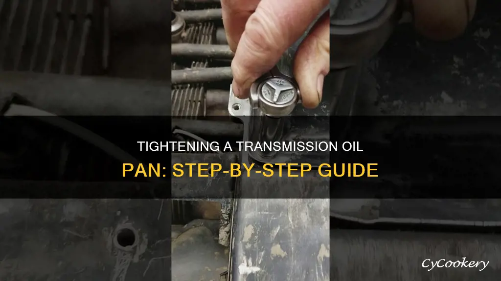 how to tighten a transmission oil pan