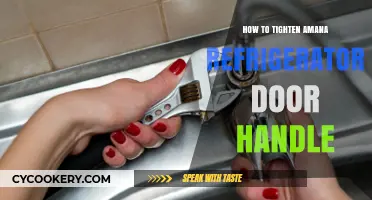 Easy Steps to Tighten Your Amana Refrigerator Door Handle