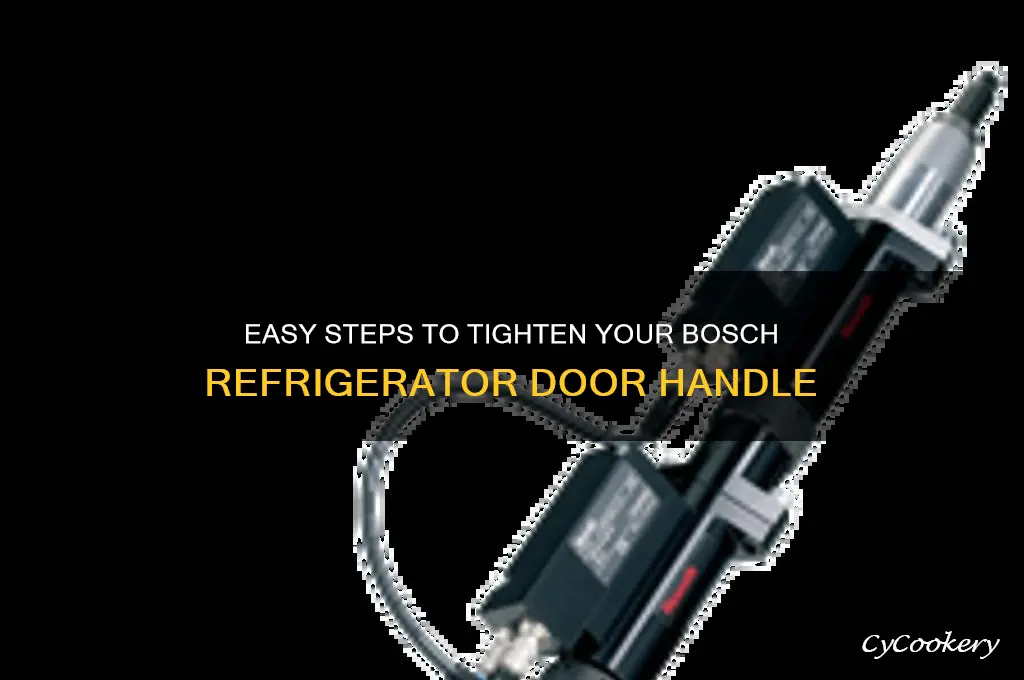 how to tighten bosch refrigerator door handle